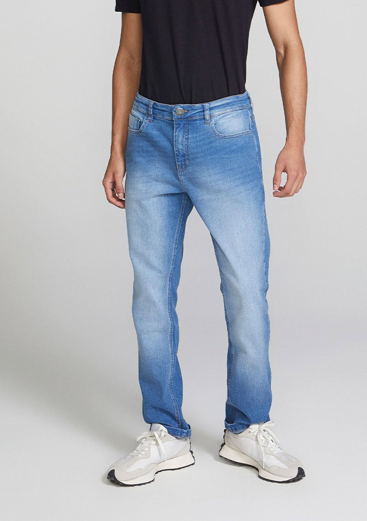 Calça Jeans Masculina Com Elastano Slim