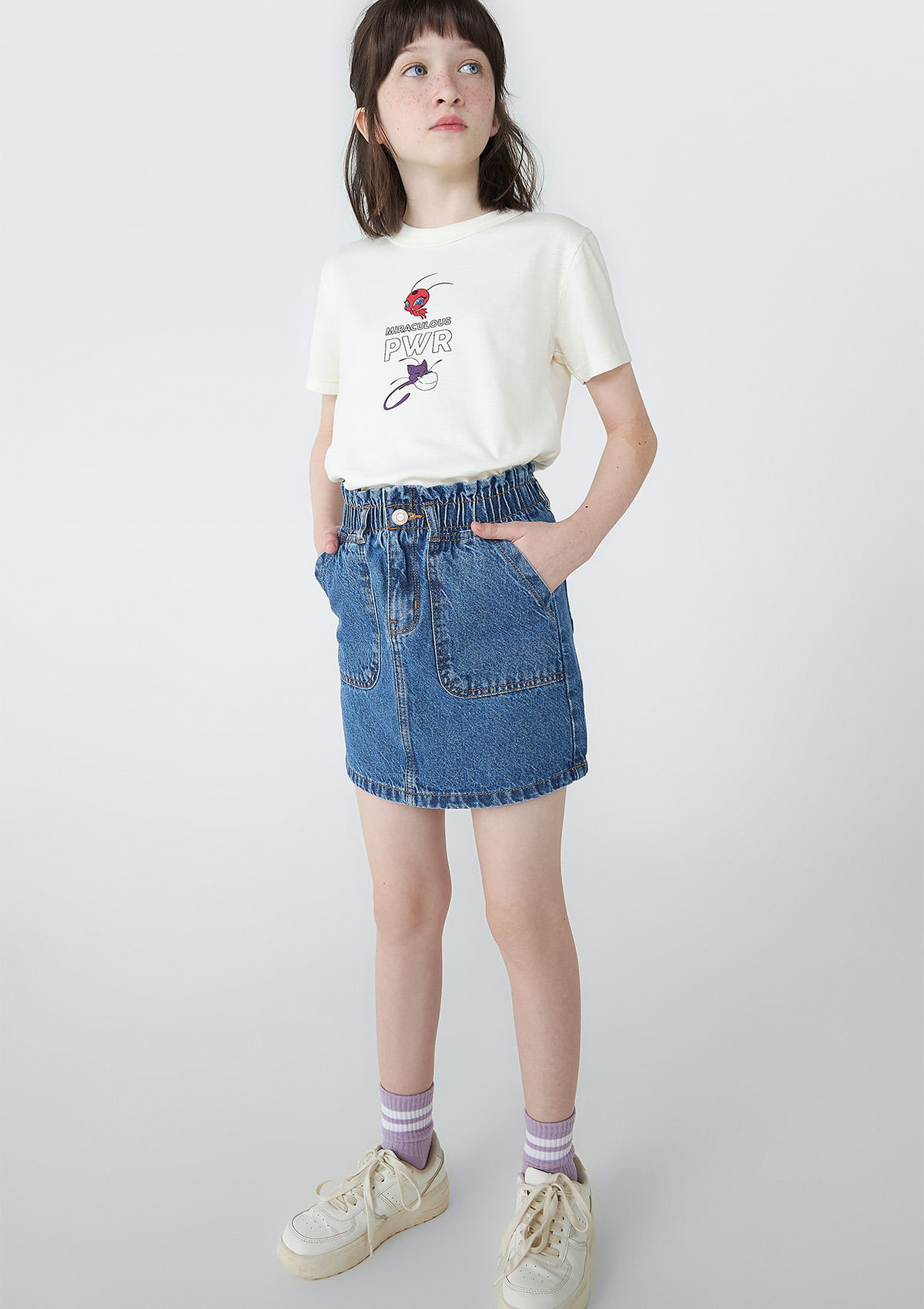 Saia jeans hot sale infantil hering