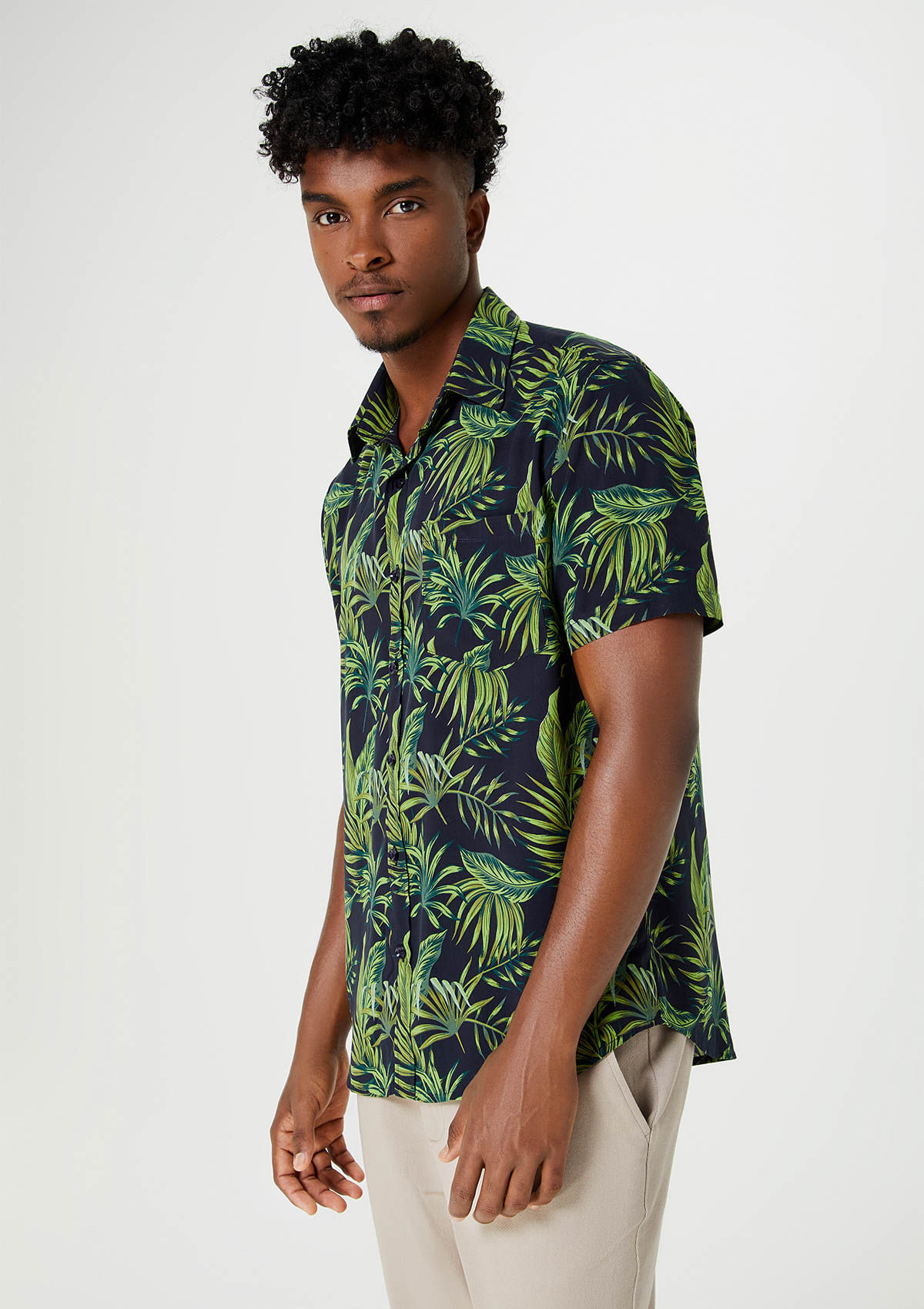 Camisa store masculina estampada