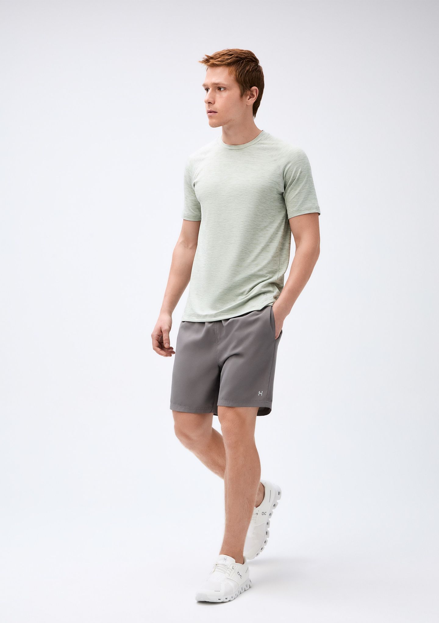 Bermuda Básica Esportiva Masculina - Cinza