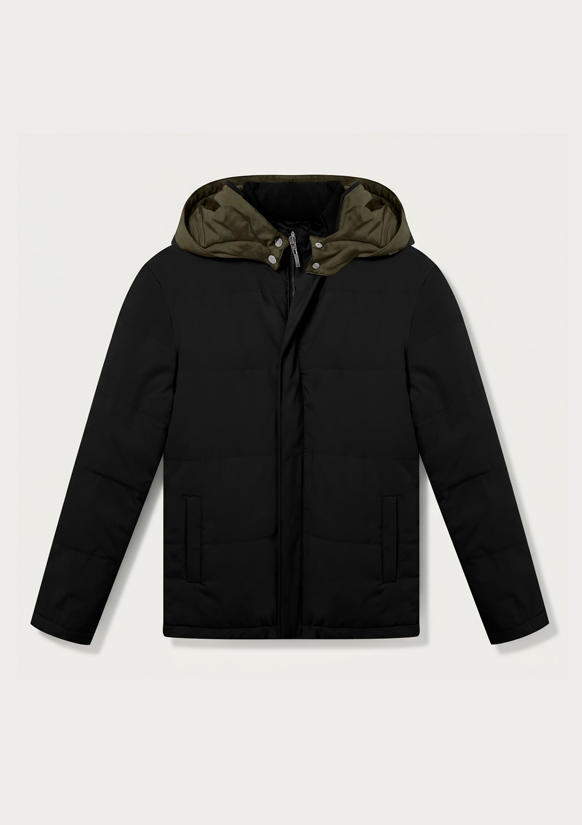 Jaqueta Masculina Dupla Face Acolchoada - Verde