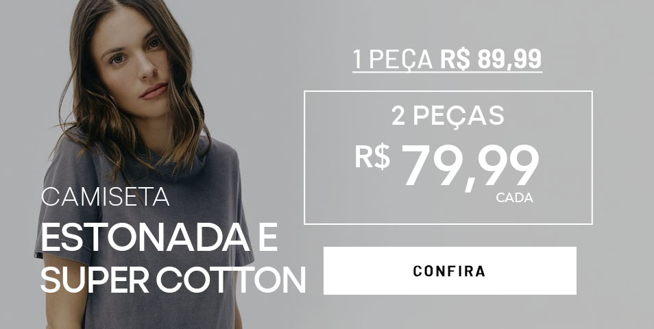 Combo Camisetas Estonada e Super Cotton